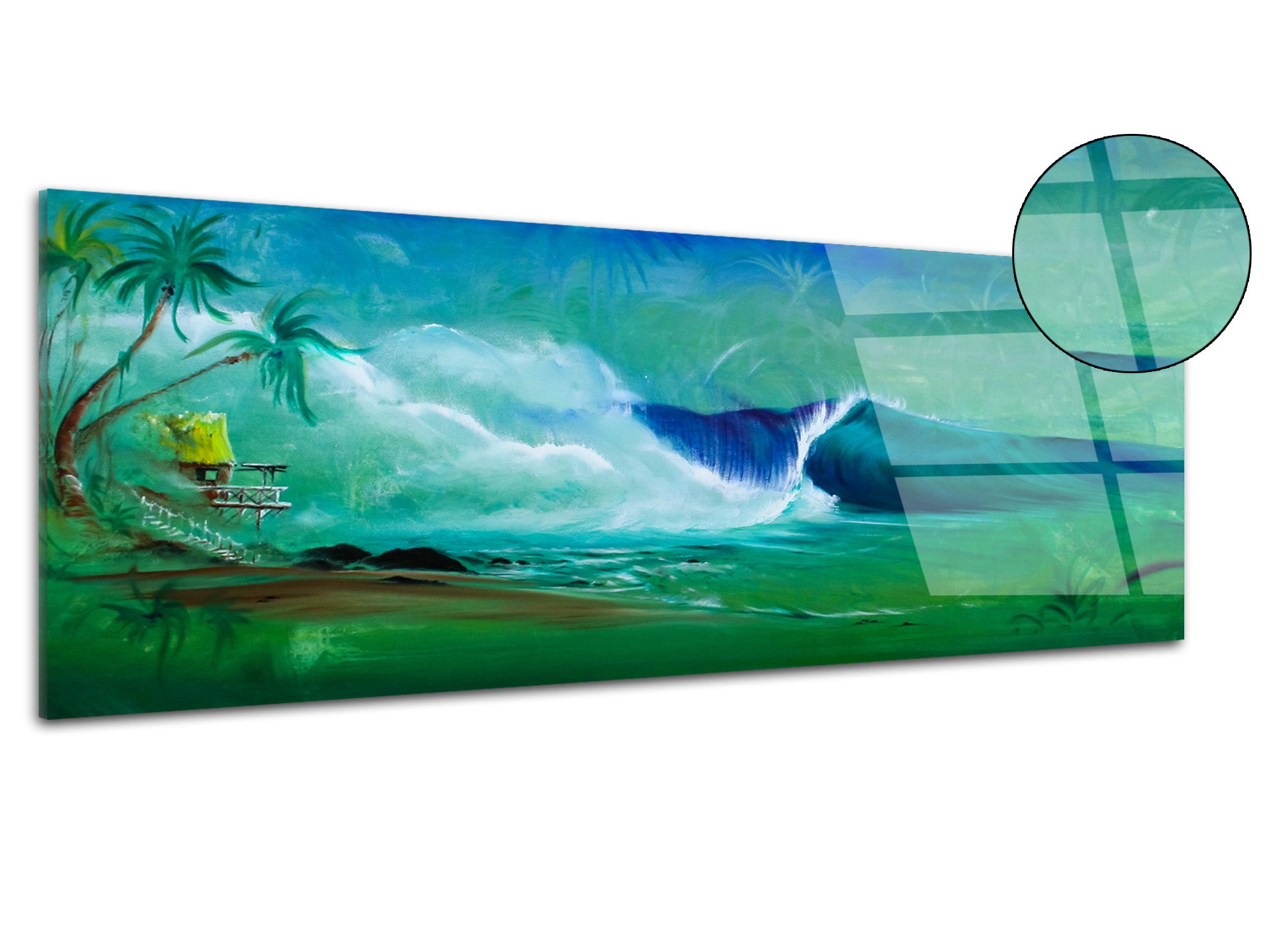 Reproduction tableau peinture sur plexiglas imprimée Super Left Leroy — free download