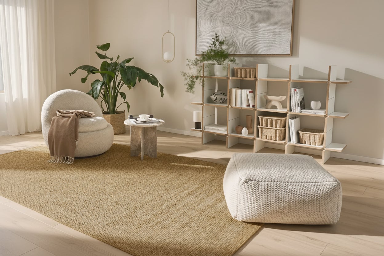 Dywan Ibi musztardowy z juty i bawełny 150x200 cm – naturalny, ciepły i w stylu boho - 5