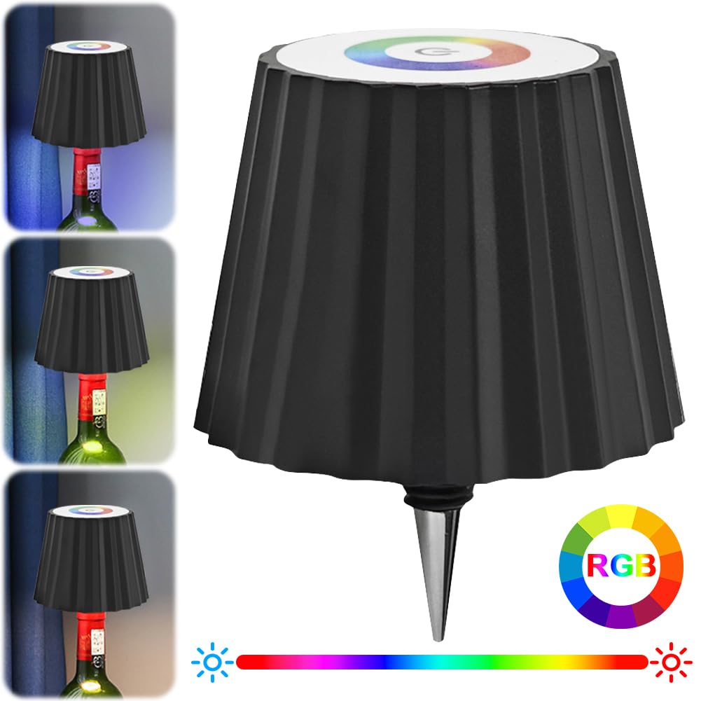 Lampe LED RVB Lampe LED RGB romantique Rose bouteille lumière changement de couleur décoration