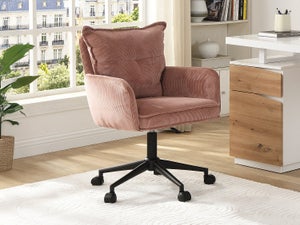 Silla De Oficina De Terciopelo - Negro Y Dorado - Altura Ajustable Tiriesi De Pascal Morabito 92382800