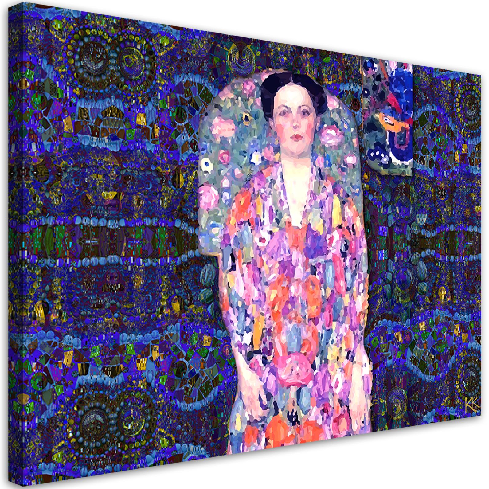 Obraz na płótnie, Gustav Klimt Portret Eugenia Primaves 60x40