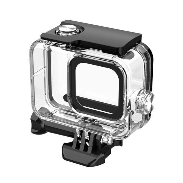 Étui de protection pour caméra de sport de vélo, compatible avec GoPro / 10 / 11 / 12 - Étanche jusqu'à 60 mètres - Transparent - Boîtier de plongée