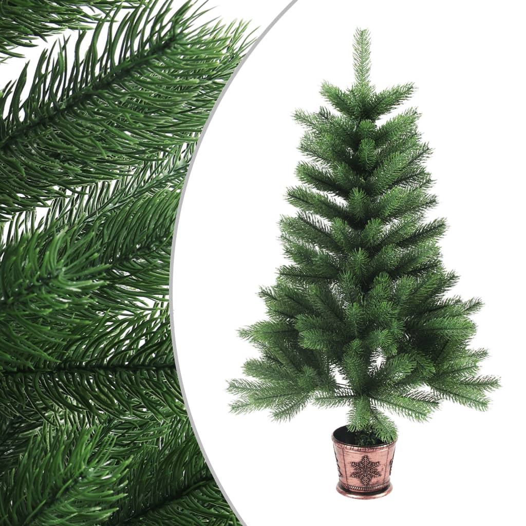Sztuczna choinka z realistycznymi igłami, 90 cm, zielona