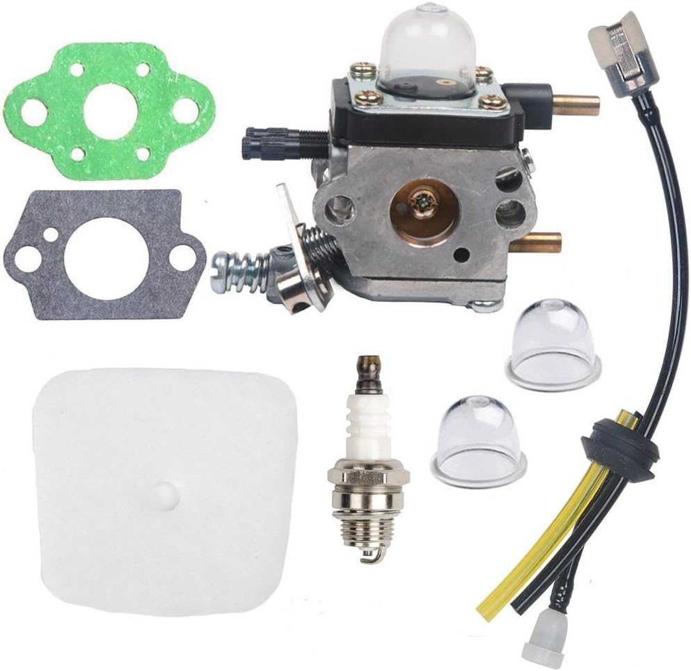 Zestaw gaźnika C1U-K54A z filtrem powietrza i świecą zapłonową - Do glebogryzarki/kultywatora 2-suwowego Mantis 7222 7222E 7222M 7225 7230 7234 7240