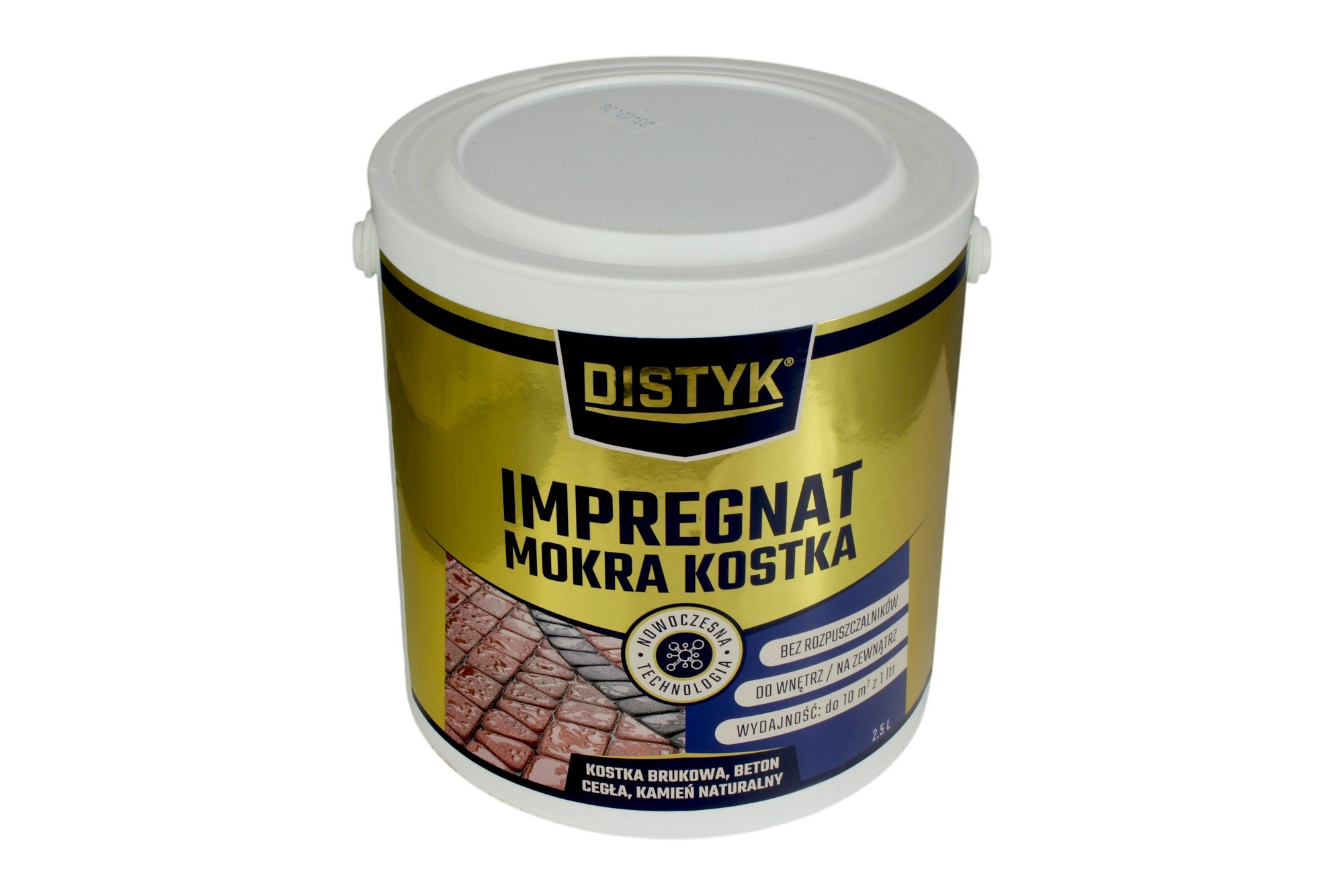 Impregnat do kostki brukowej betonu i kamienia efekt mokrej kostki 2,5L hydrofobowy DISTYK