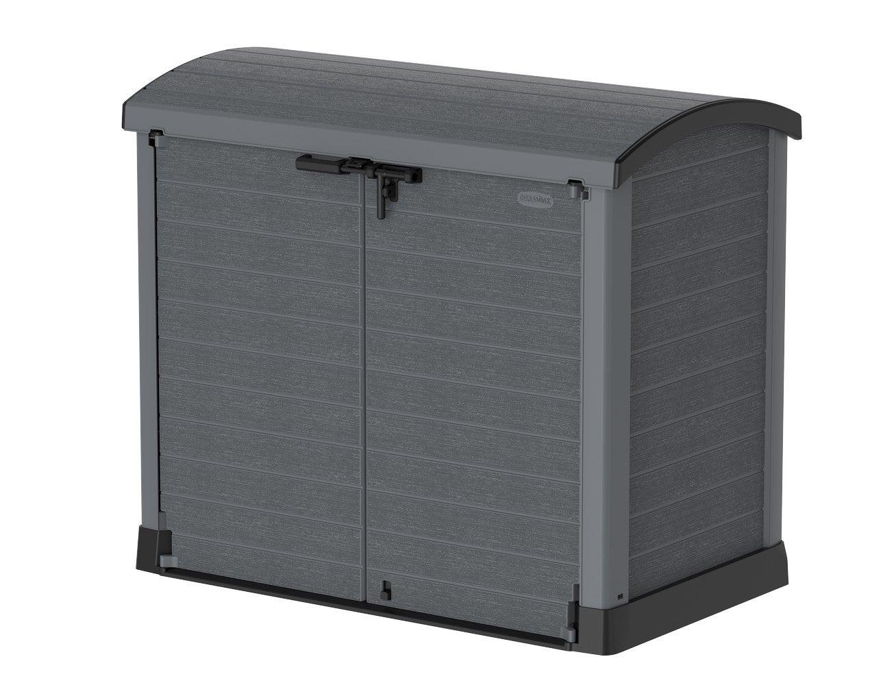 Dulap depozitare gradina DURAMAX Storeway 1200L, 145 x 54.5 x 125 cm, gri dechis