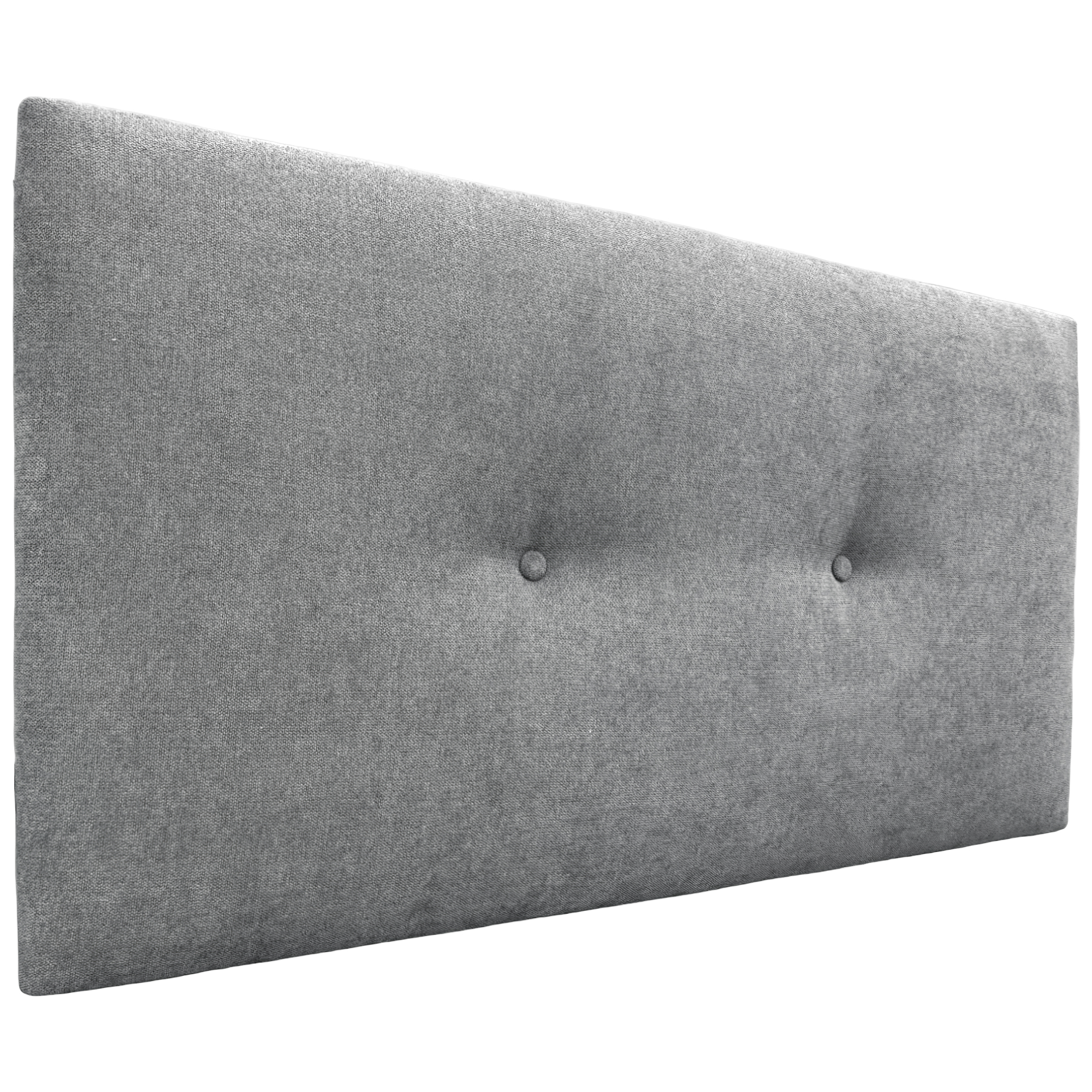 Dhome cabecero de tela aqualine liso con botones 110x50cm camas 105 - gris