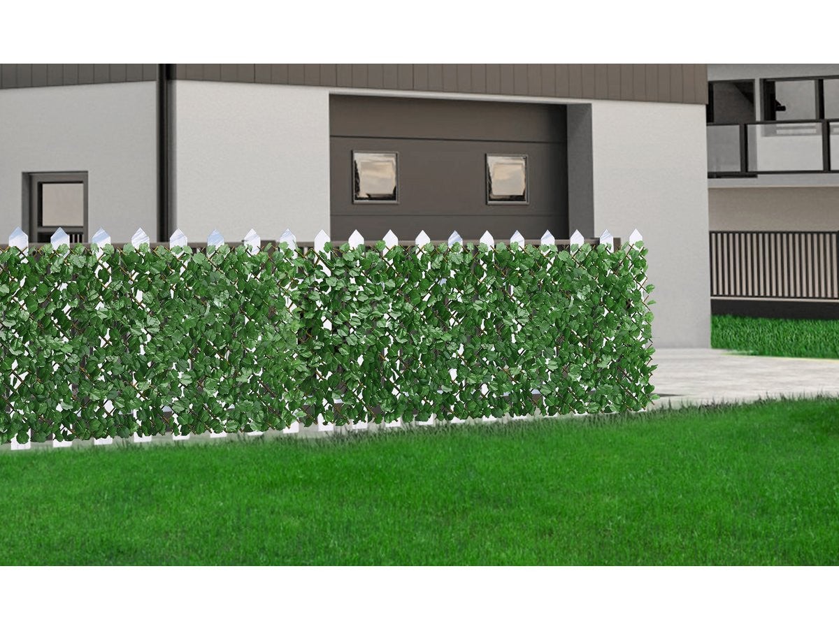 Set di 4 recinzioni a traliccio di salice - 5