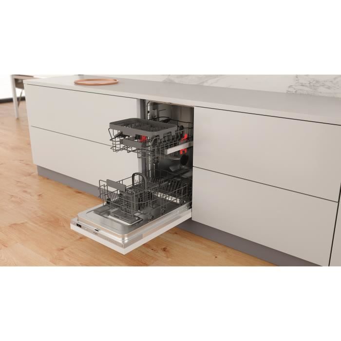 Lave vaisselle compact encastrable Whirlpool WSIC3M27C 10 couverts 47 dB - 8