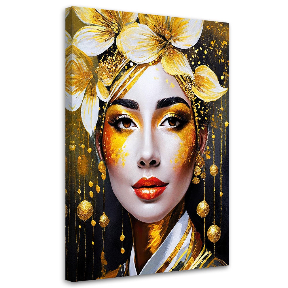 Obraz nowoczesny, Kobieta Floral Glamour 40x60