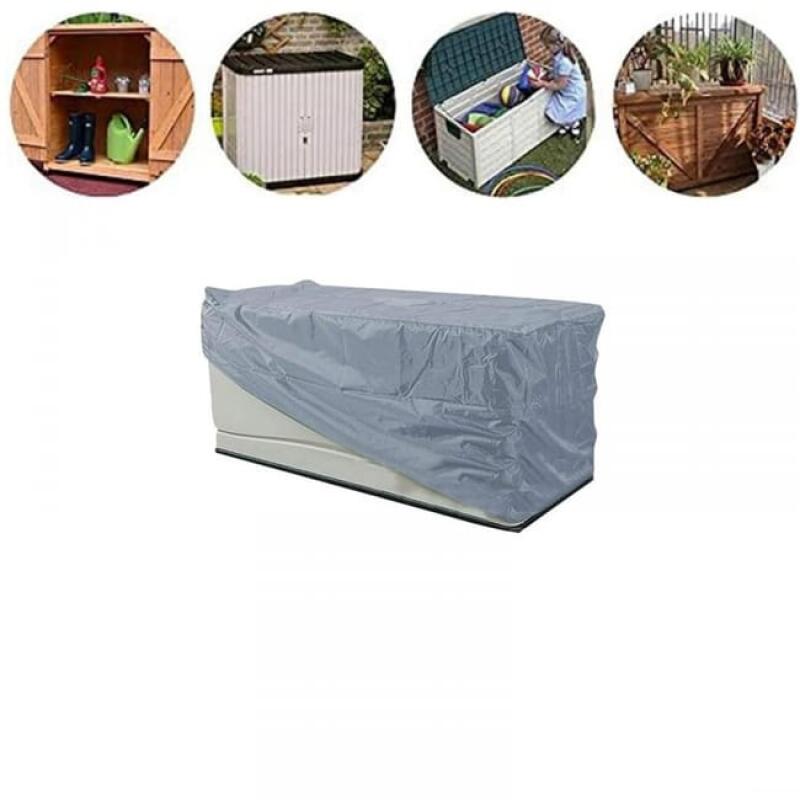 Housse De Rangement Jardin En Tissu Oxford 210D Imperméable - Vert, 123x62x55 Cm - Protection Meubles Extérieurs