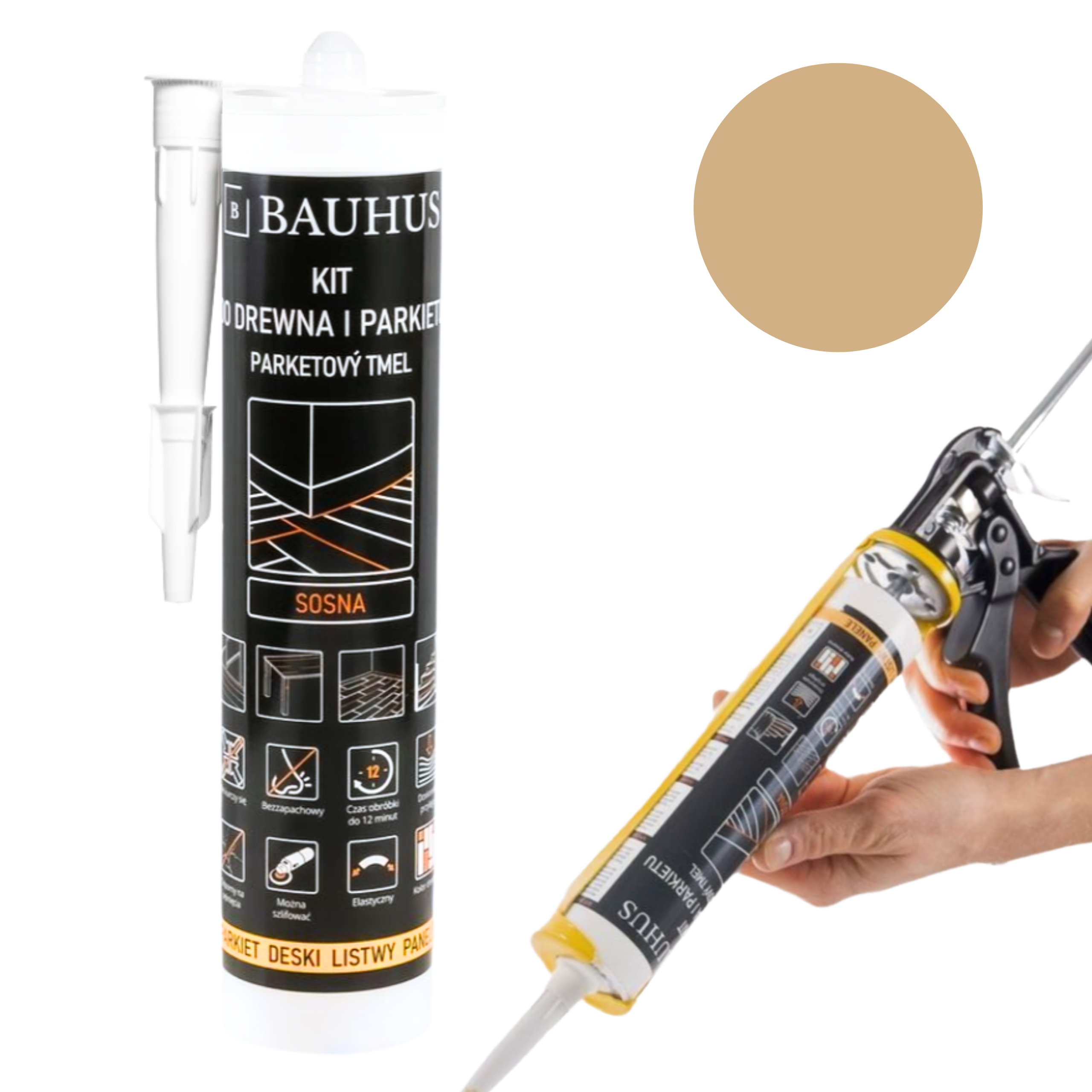 Kit do parkietu i paneli Bauhus kolor sosna 280 ml