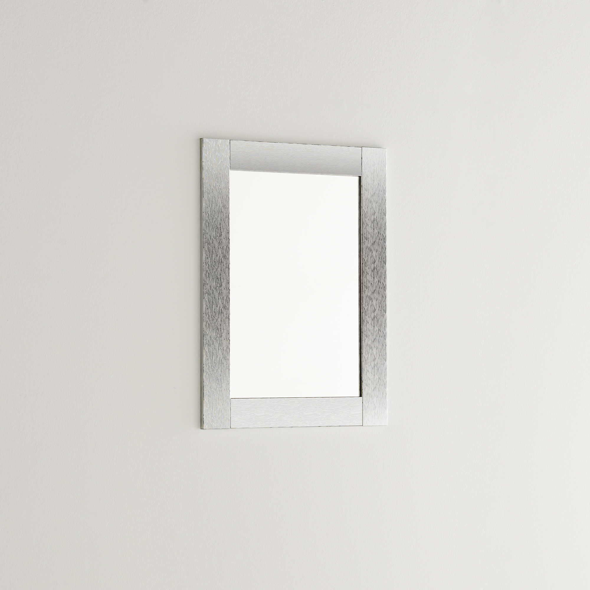 Arhome, espejo de pared luxury, 76 x 56, plata pulida, made in italy