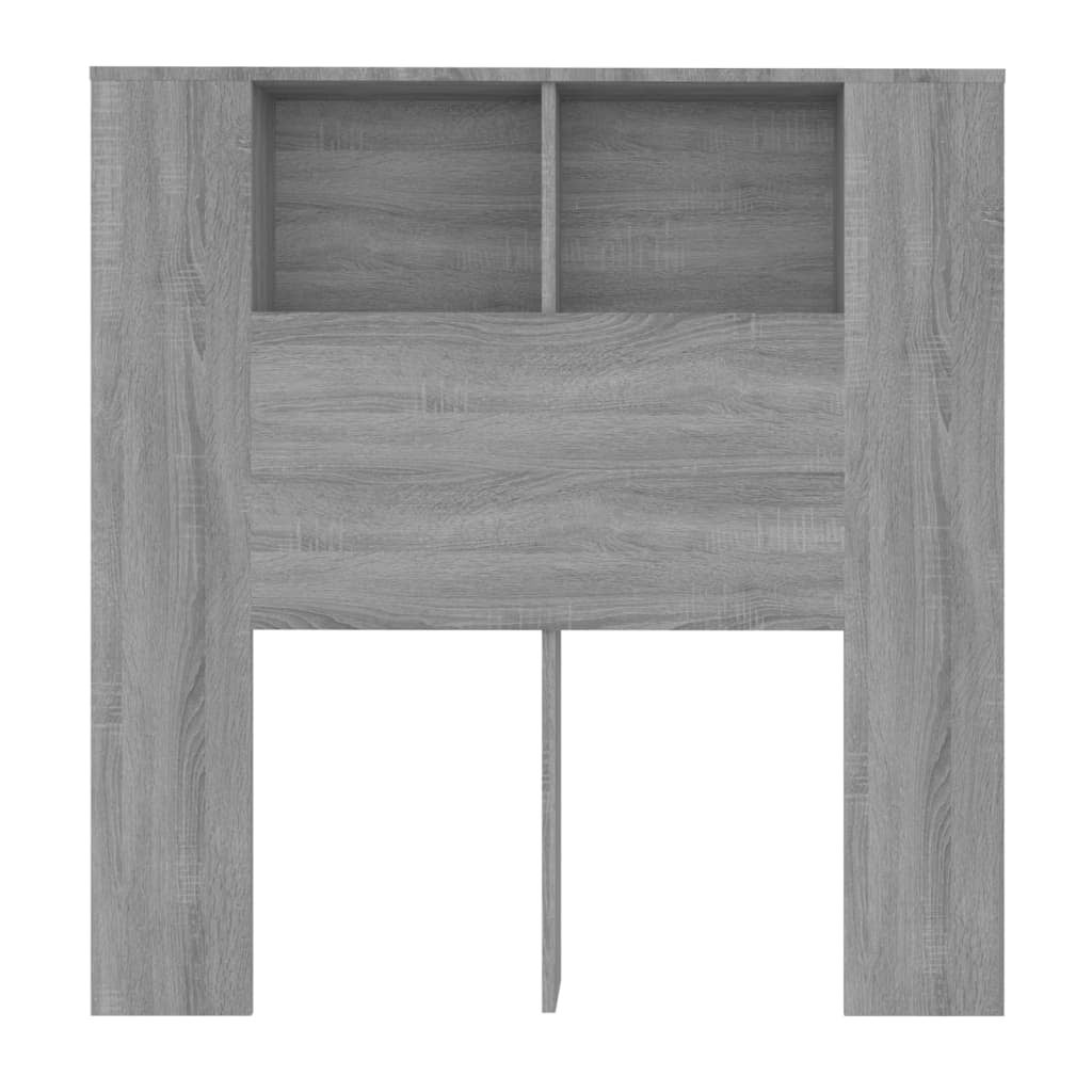 Maison Exclusive - Testiera con Scomparti Grigio Sonoma 100x18,5x102,5 cm - 4