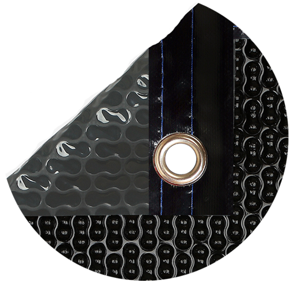Bâche thermique 500 microns Geobubble Energy Guard de 6,5 x 2m avec renfort autour du contour - 4