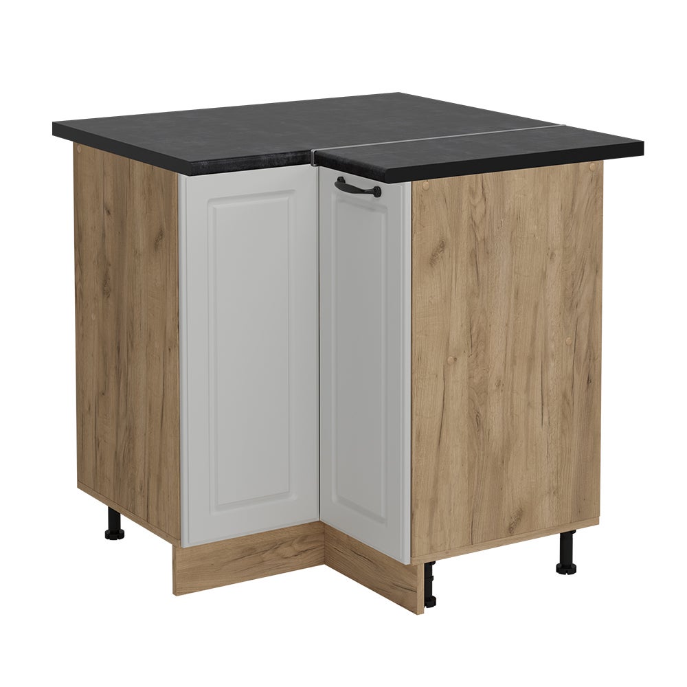 Vicco Szafka narożna R-Line, Biały domek wiejski, 75.6 cm , BP Antracyt