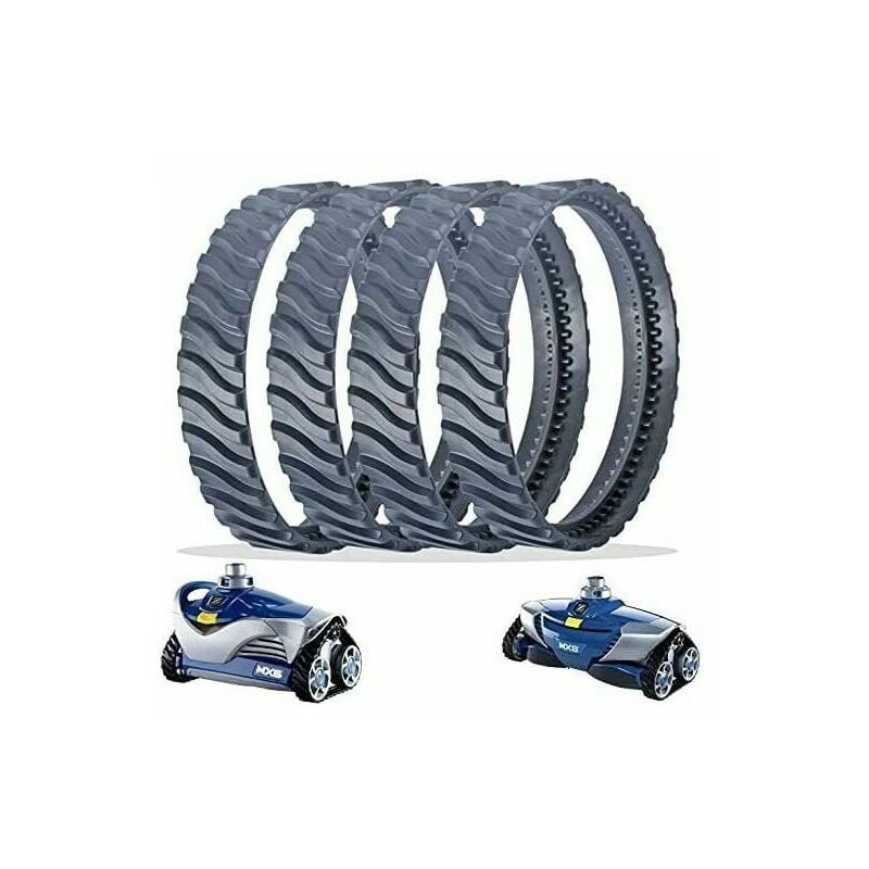 4 czarne koła zapasowe do odkurzacza basenowego Zodiac Baracuda MX6/MX8 R0526100