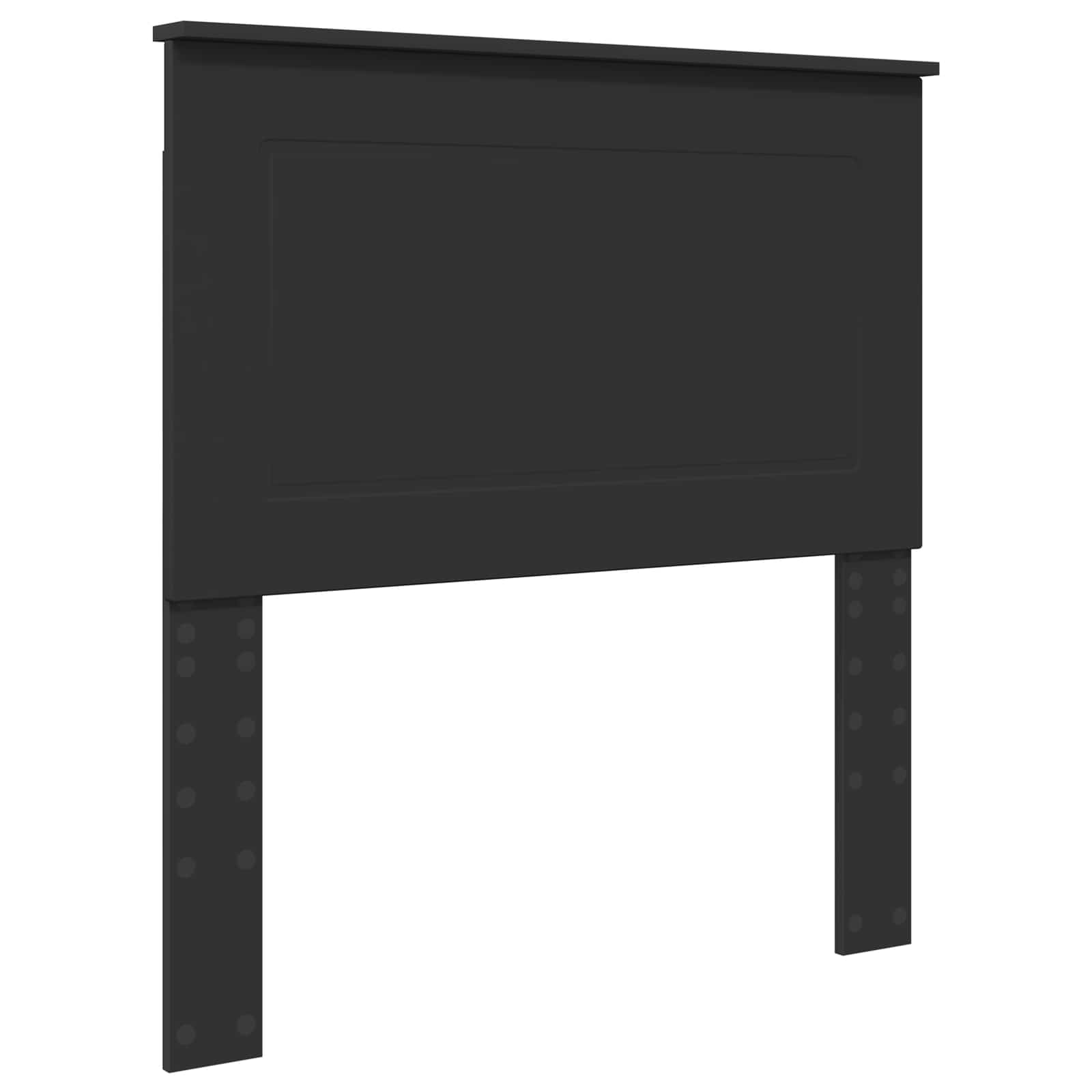 Lit de rangement avec tiroir noir 75 x 190 cm panneau de bois - 7