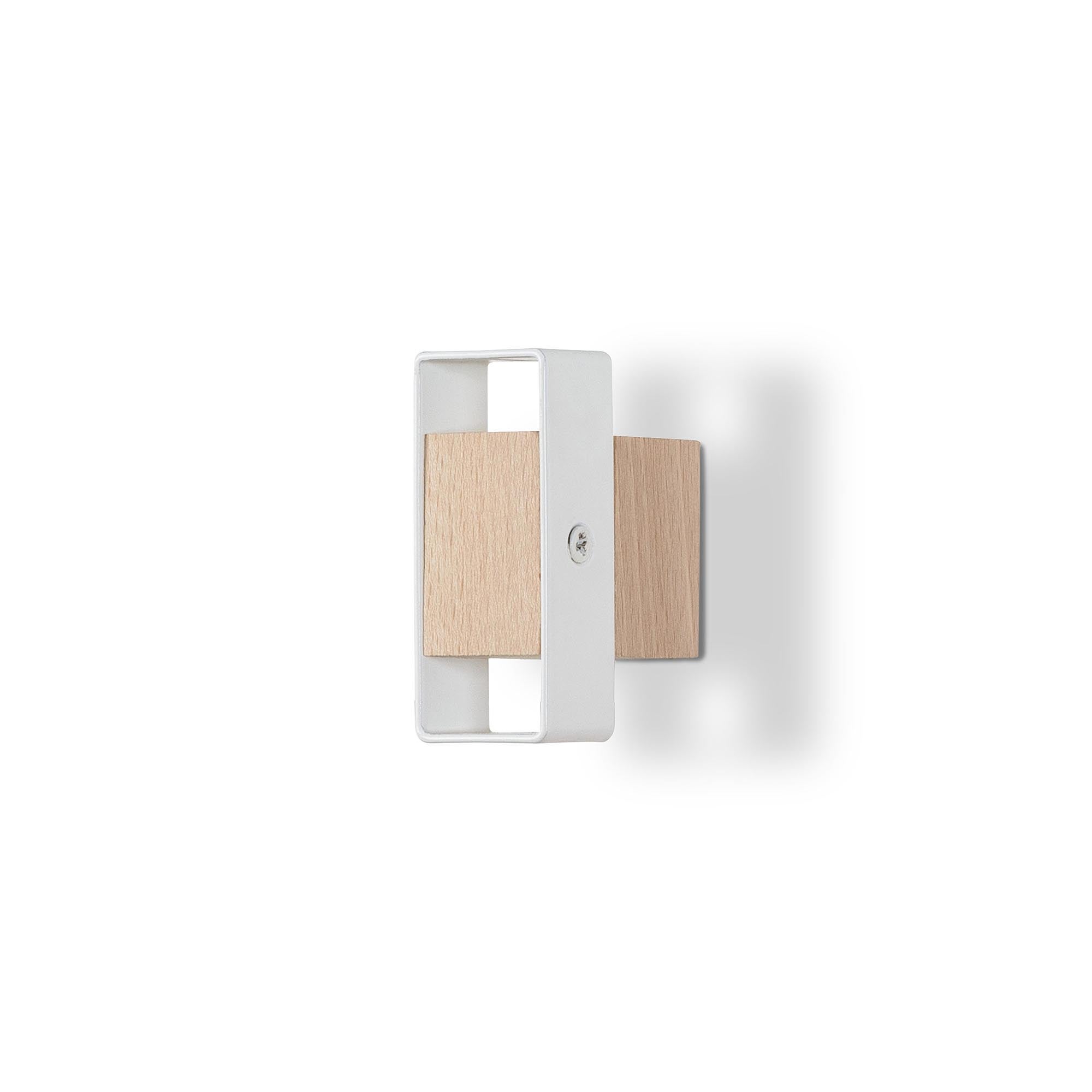 REI | Support mural modèle C8705 | Hêtre et aluminium blanc mat | 30 x ...