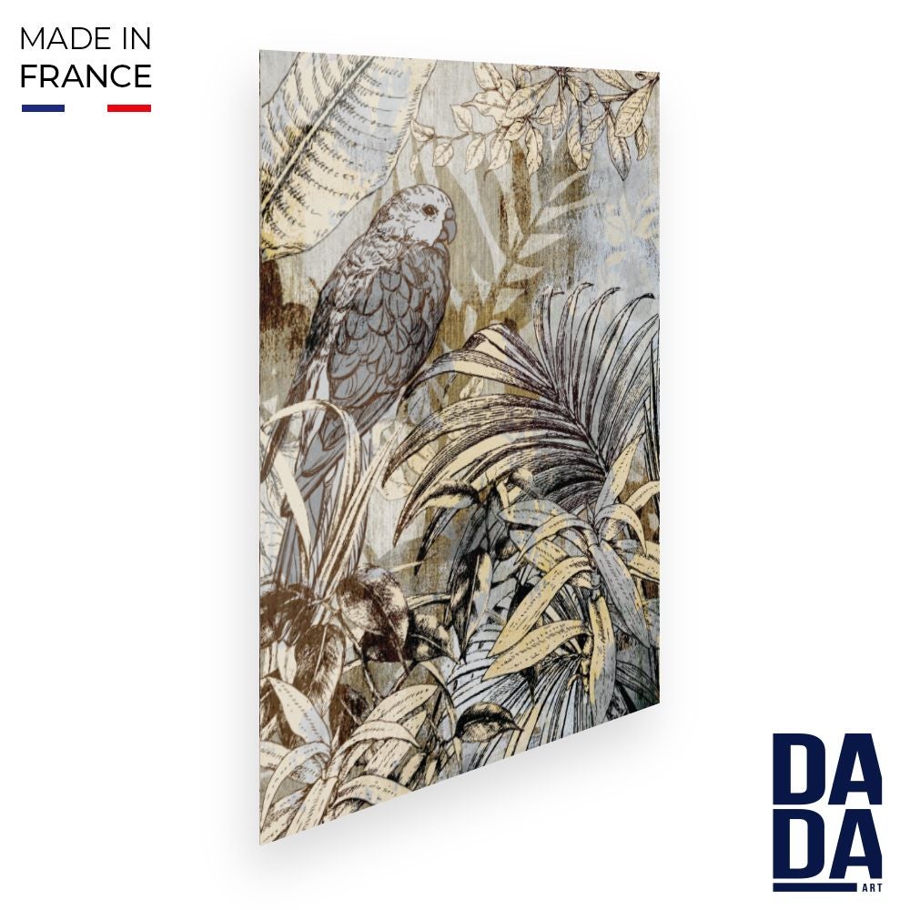 Foulard Shinawatra Motif Perroquet Tropical - Vert, Polyester - Occasion