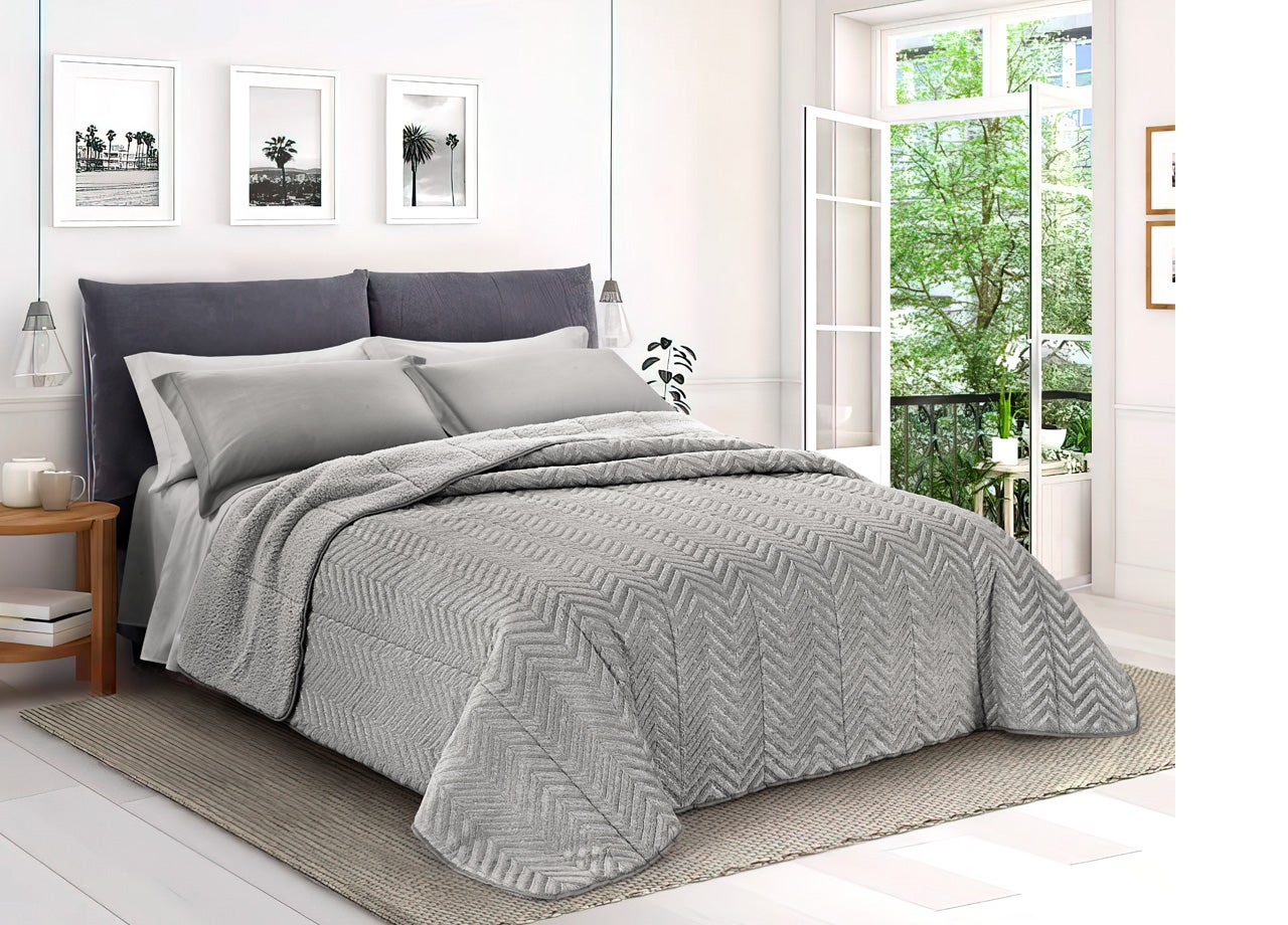 Homelike Moment Set copripiumino king size azzurro, set copripiumino leggero per letto king size, set di