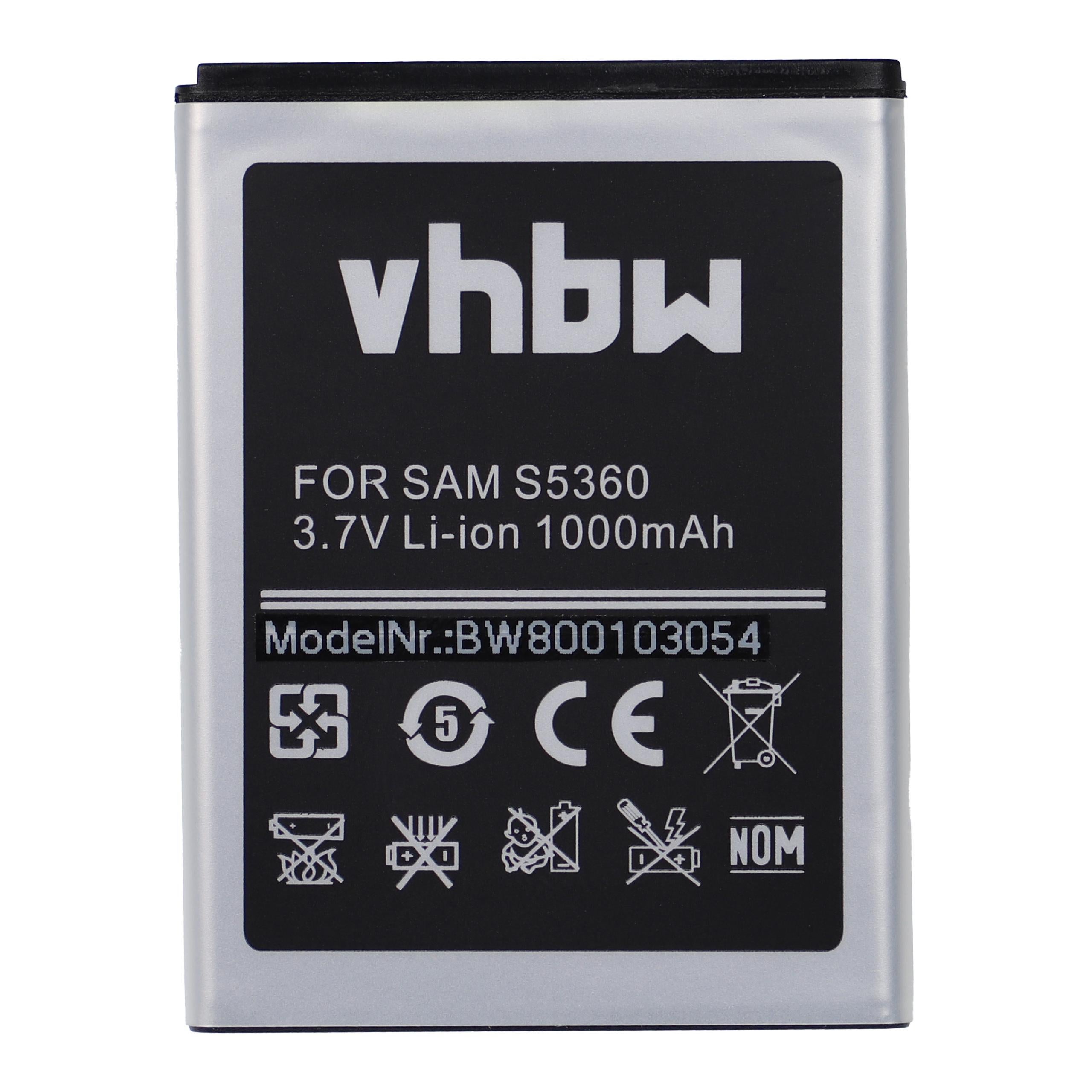 vhbw batteria compatibile con AUDIOVOX SMT5600 smartphone cellulare (1000mAh, 3,7V, Li-Ion