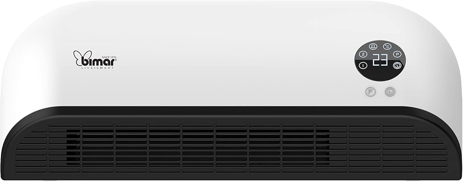 Chauffage mural PTC avec commandes électroniques et télécommande