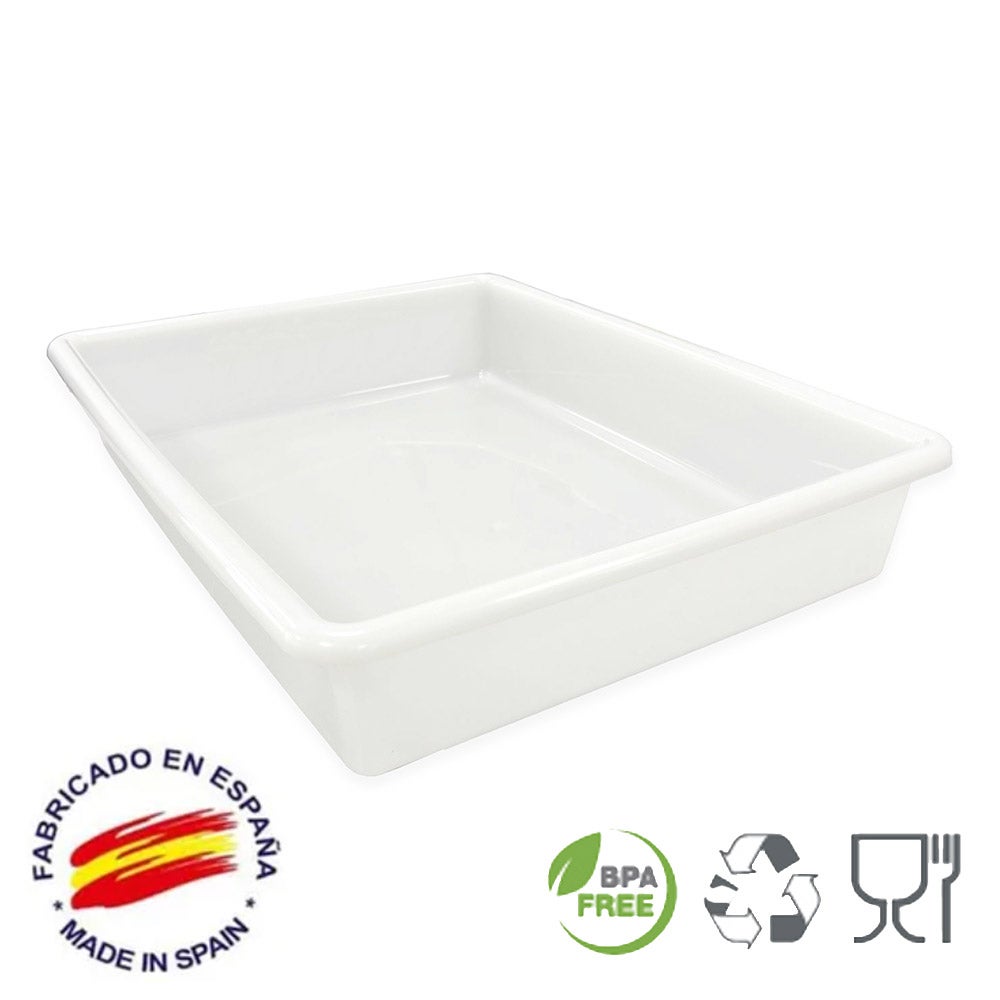 Bandeja para Uso Alimentario (15l - 54x40x9.2cm) - Cocinas, restaurantes, hostelería, tiendas, carnicerías, industria alimentaria, colegios, catering - 9