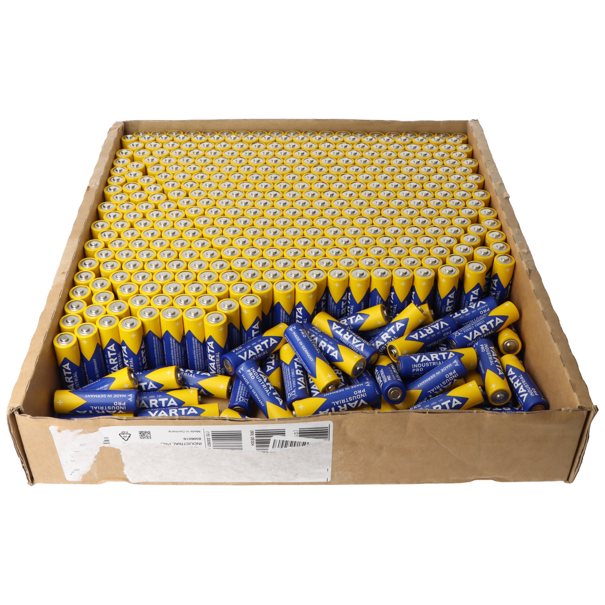 Pack de 500 piles alcalines Varta, Mignon, AA, LR06, 1,5V Industriel ...