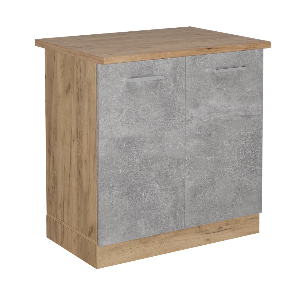 Vicco Szafka pod zlew R-Line, Beton, 80 cm , BP Dąb