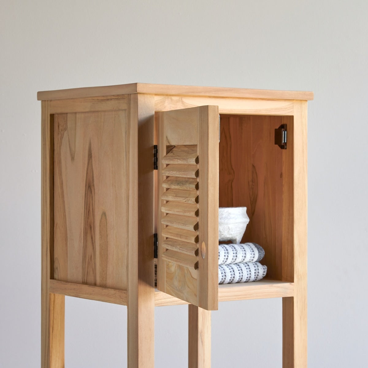Tikamoon Scaffale a colonna in legno di teak porta oggetti arredo bagno 190cm Tikamoon - 6