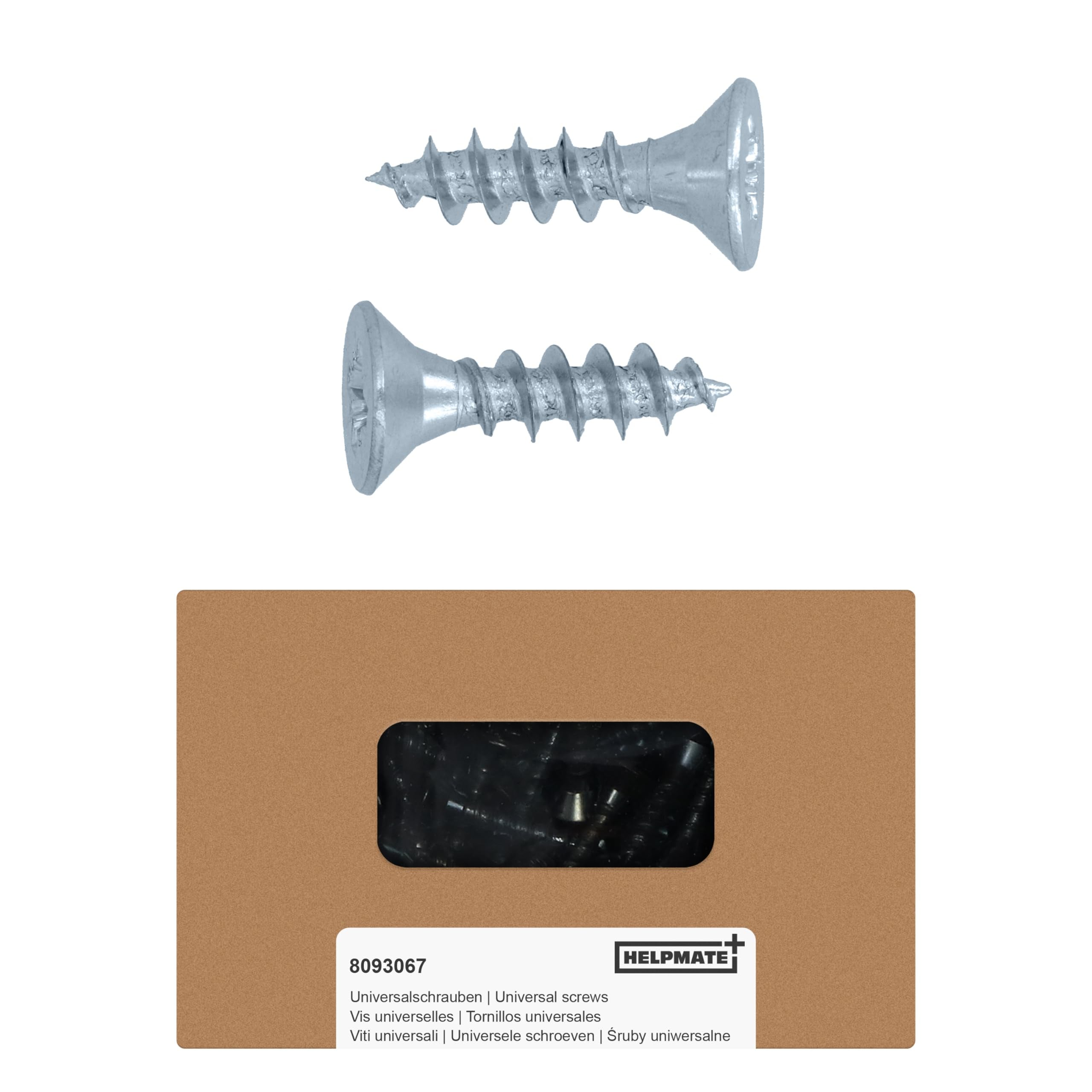 250 Viti Per Connettori Legno Zincate - 4,0 X 25 Mm Con Filettatura Completa E Testa PZ2 - Foto 7