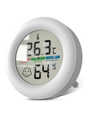 Thermomètre Hygromètre Numérique Mini - Moniteur Précis Température Et Humidité Pour Chambre, Serre, Reptile Et Bureau