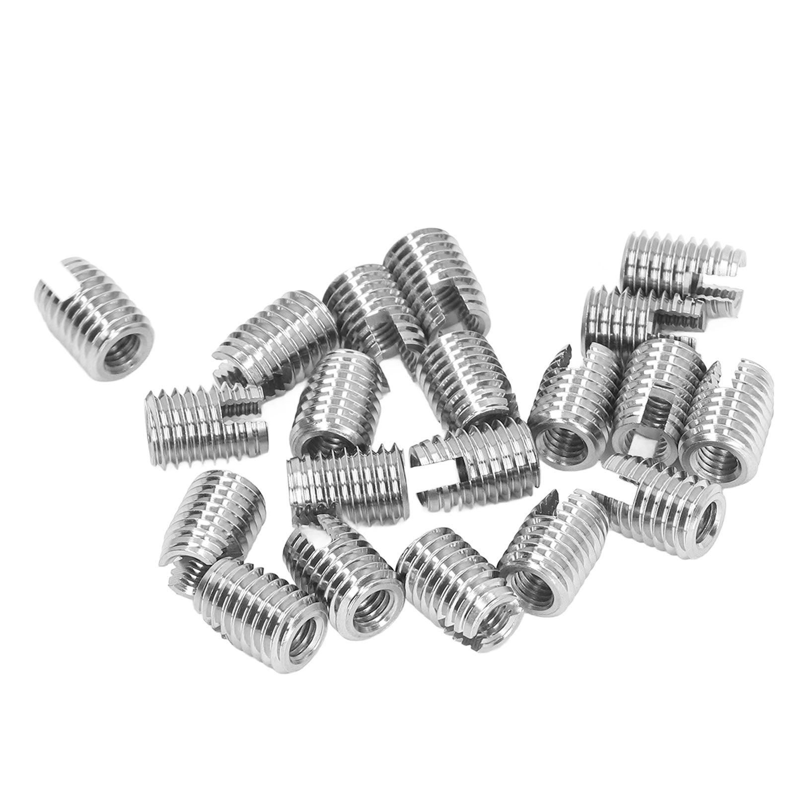 20 piezas de insertos roscados M6x1.0 M10x1.5 L14mm Insertos roscados ...