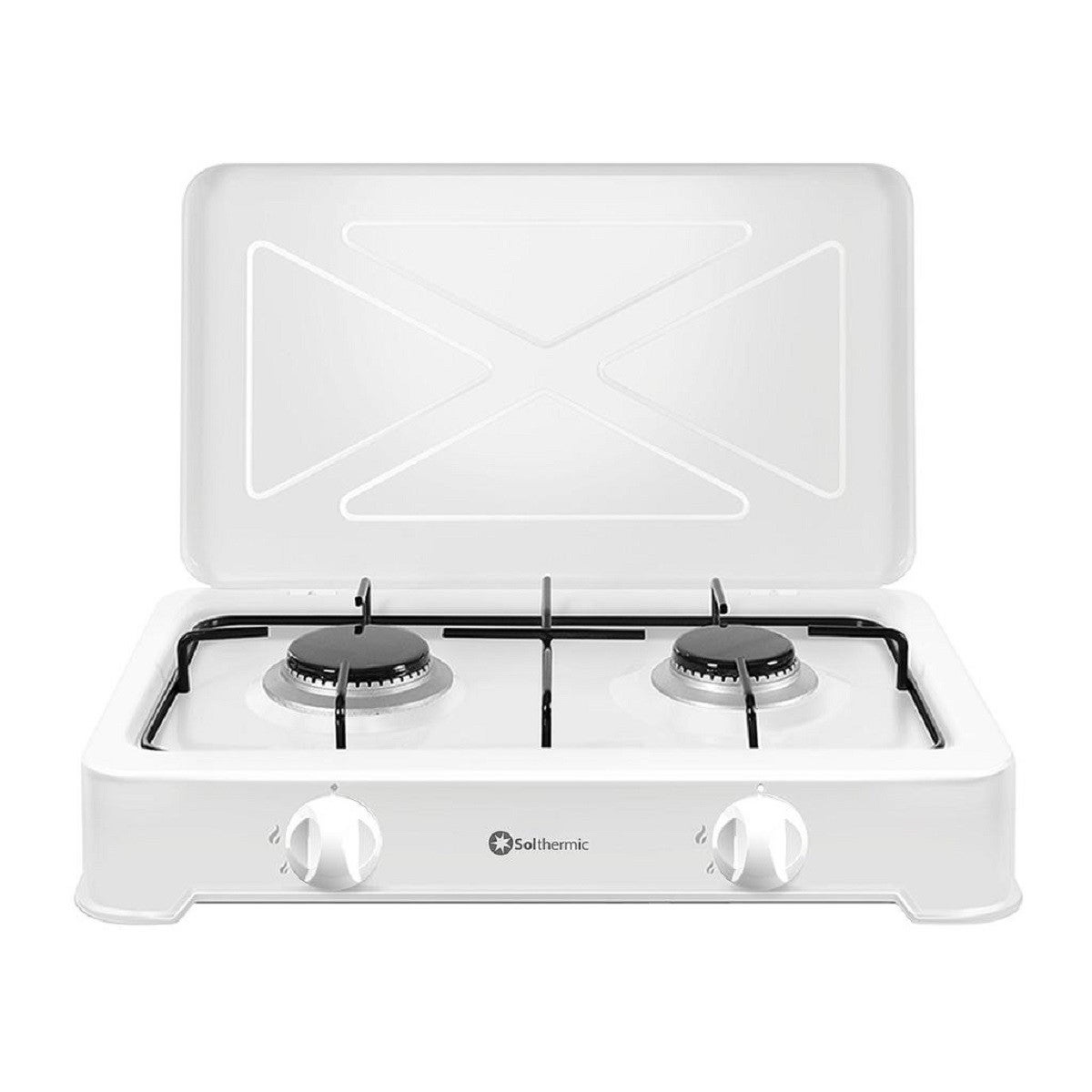 Solthermic Blanco Hornillo Gas Lp200 2 Fuegos 46Cm - Imagen 2