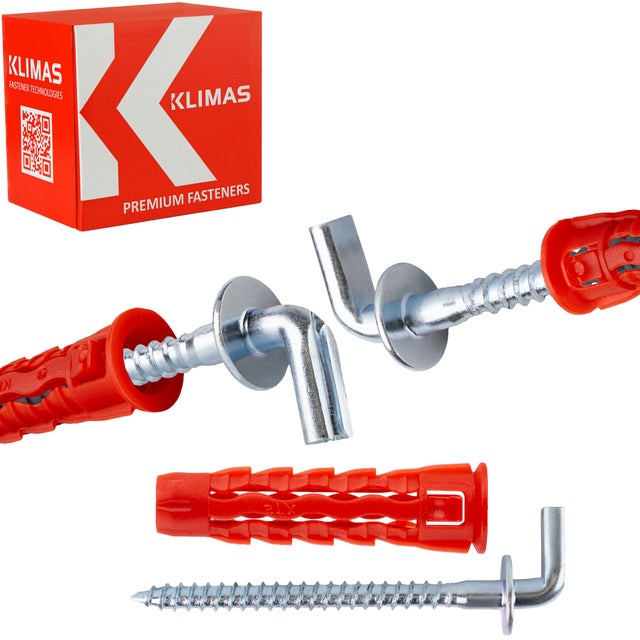 Kołki rozporowe uniwersalne z hakiem Klimas SFXL 6x30 mm z haczykiem 50szt