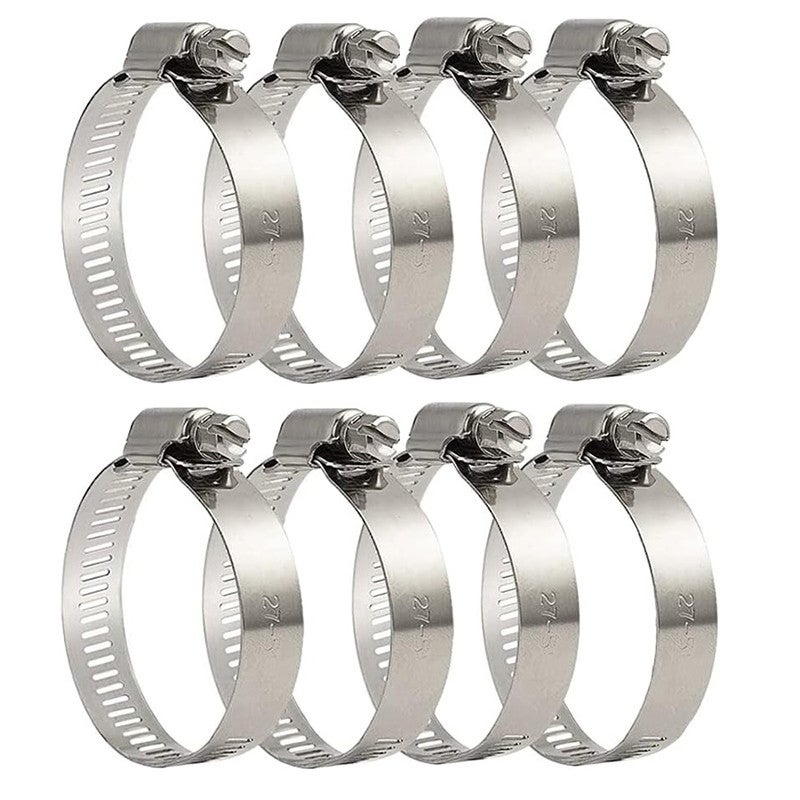 ZKSXOA 8 Fascette Metalliche Stringitubo In Acciaio Inox 304 – Regolabili Ø 27-51 Mm, Per Tubi, Lavatrici E Piscine