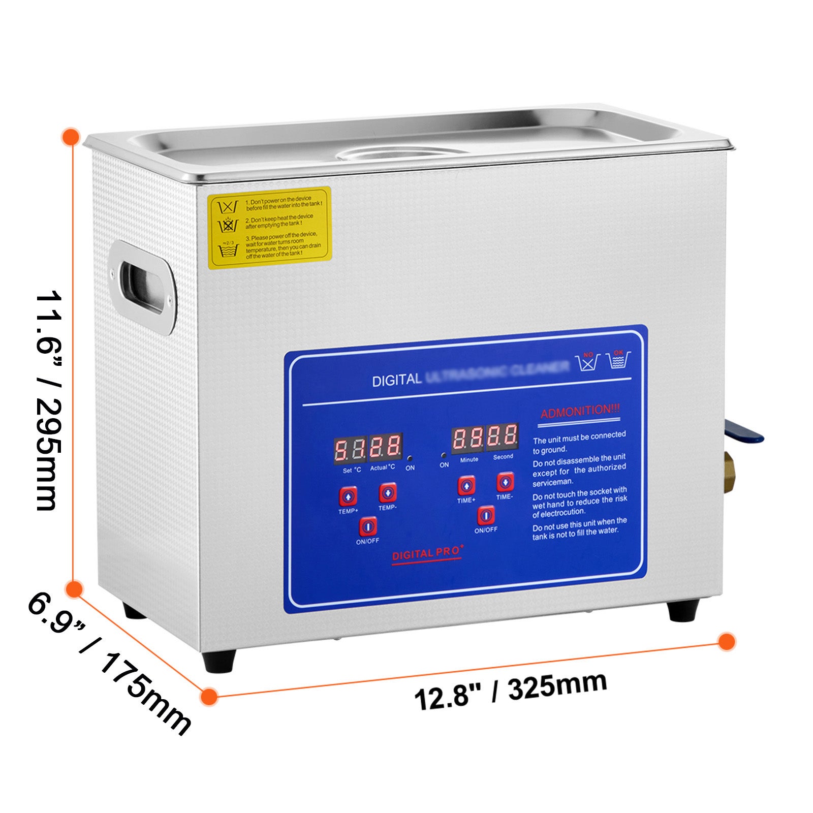 Nettoyeur a ultrasons SucceBuy 6 L avec affichage numerique, appareil professionnel pour nettoyage ultrasonique - 9