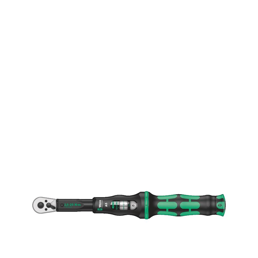 Klucz dynamometryczny Wera Click Torque A5 precyzja +/-4%, zakres 2,5-25 Nm