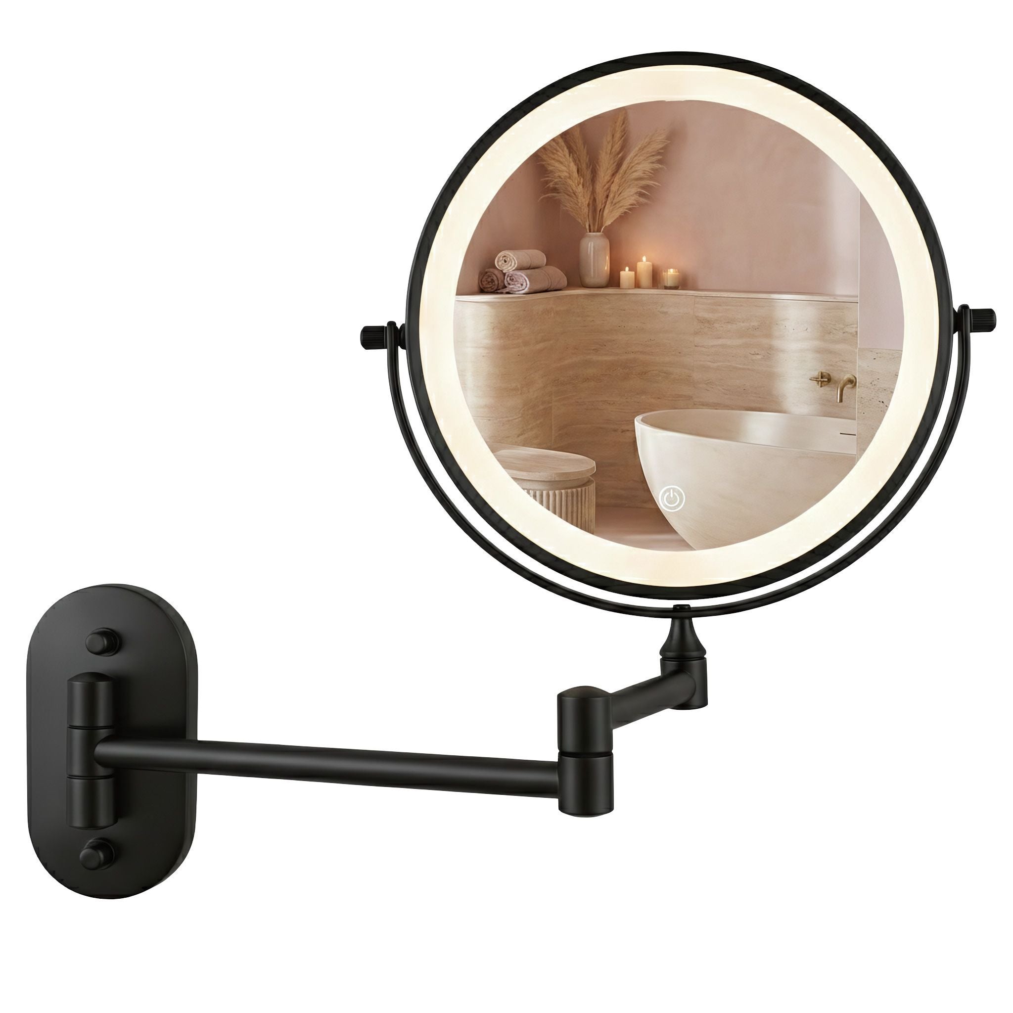 Rea Oglindă Led Glow Black