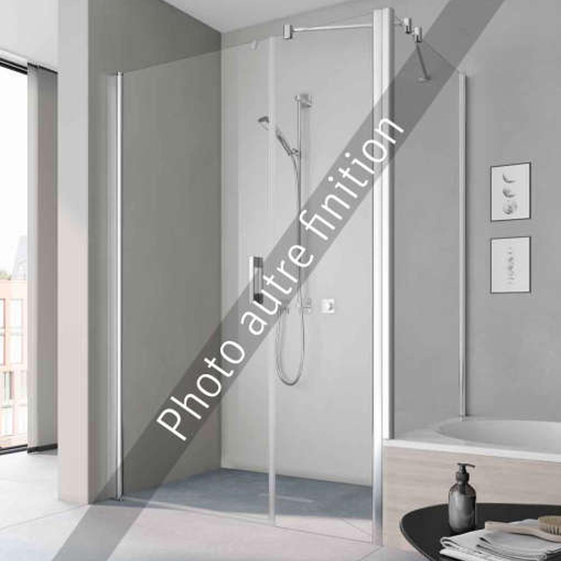 Schulte Porte de douche battante en niche, paroi saloon verre décor