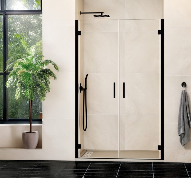 PAROI 2 PORTES PIVOTANTES À CHARNIÈRES PLAGE D'INSTALLATION 97,7-101,7 ...