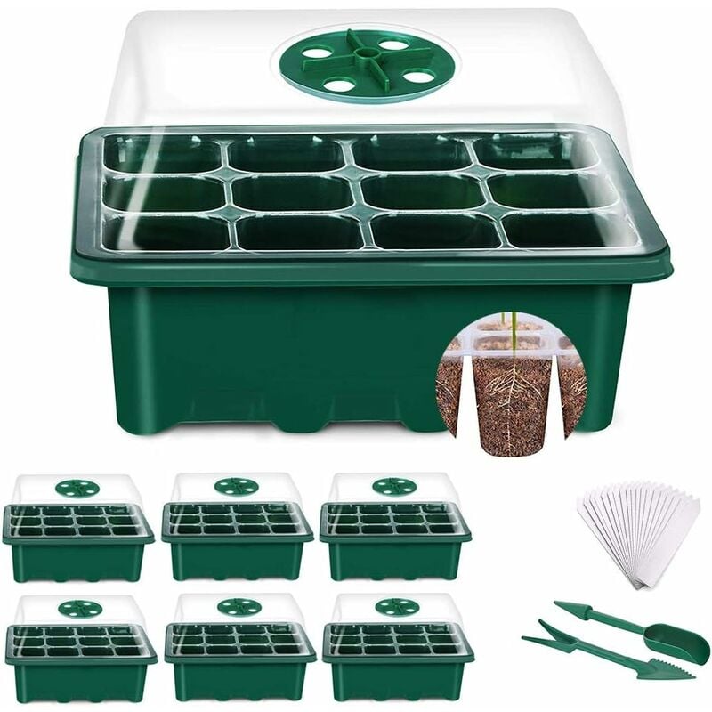 PLATEAU DE PLANTATION pratique de transplantation 12 compartiments pour