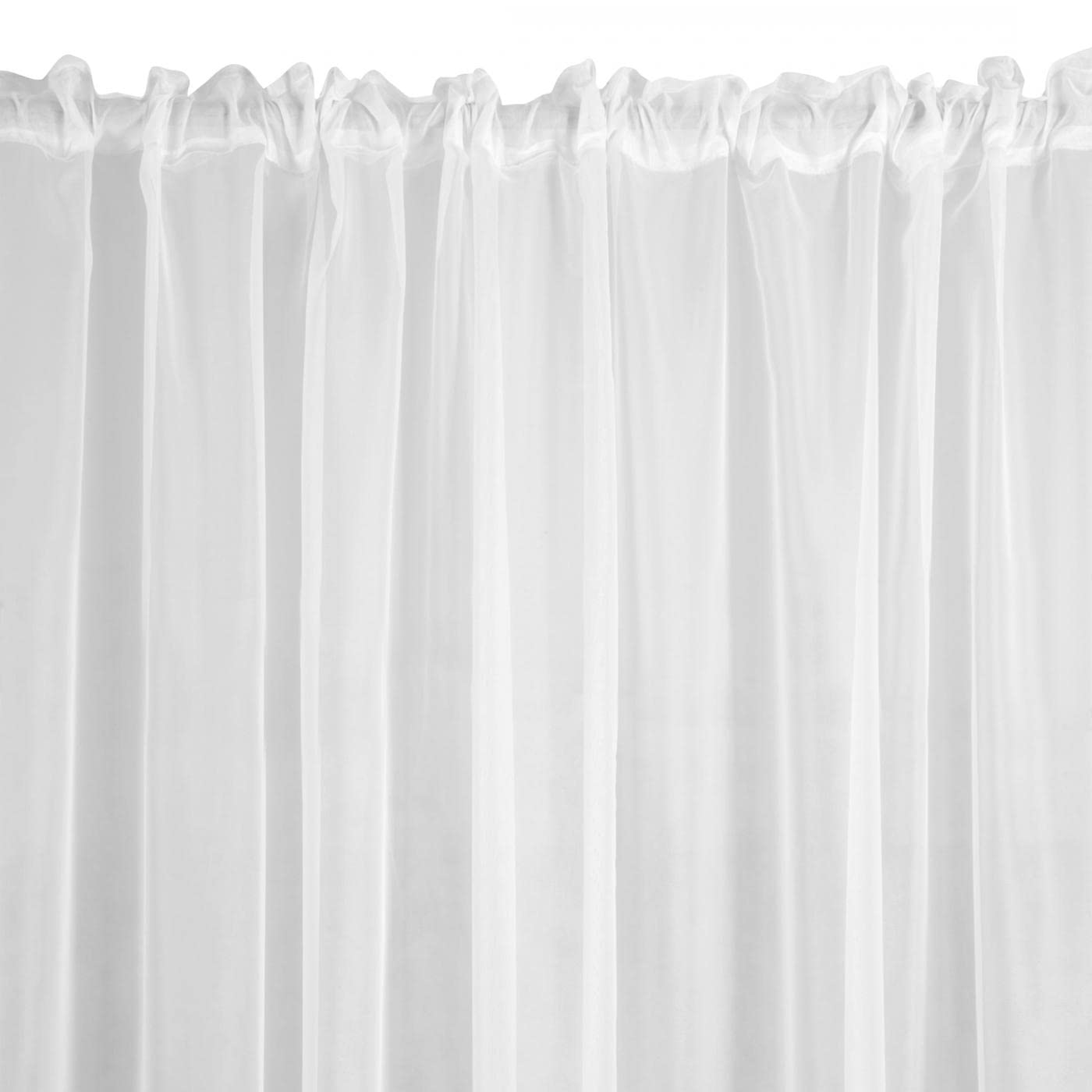 Tenda Trasparente Con Occhielli 140x250 Cm – Bianca – Perfetta Per Soggiorno E Camera Da Letto
