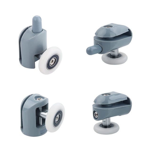 Rotelline Box Doccia - Kit 8 Pezzi Con Cuscinetti Per Porte Scorrevoli - Foto 10