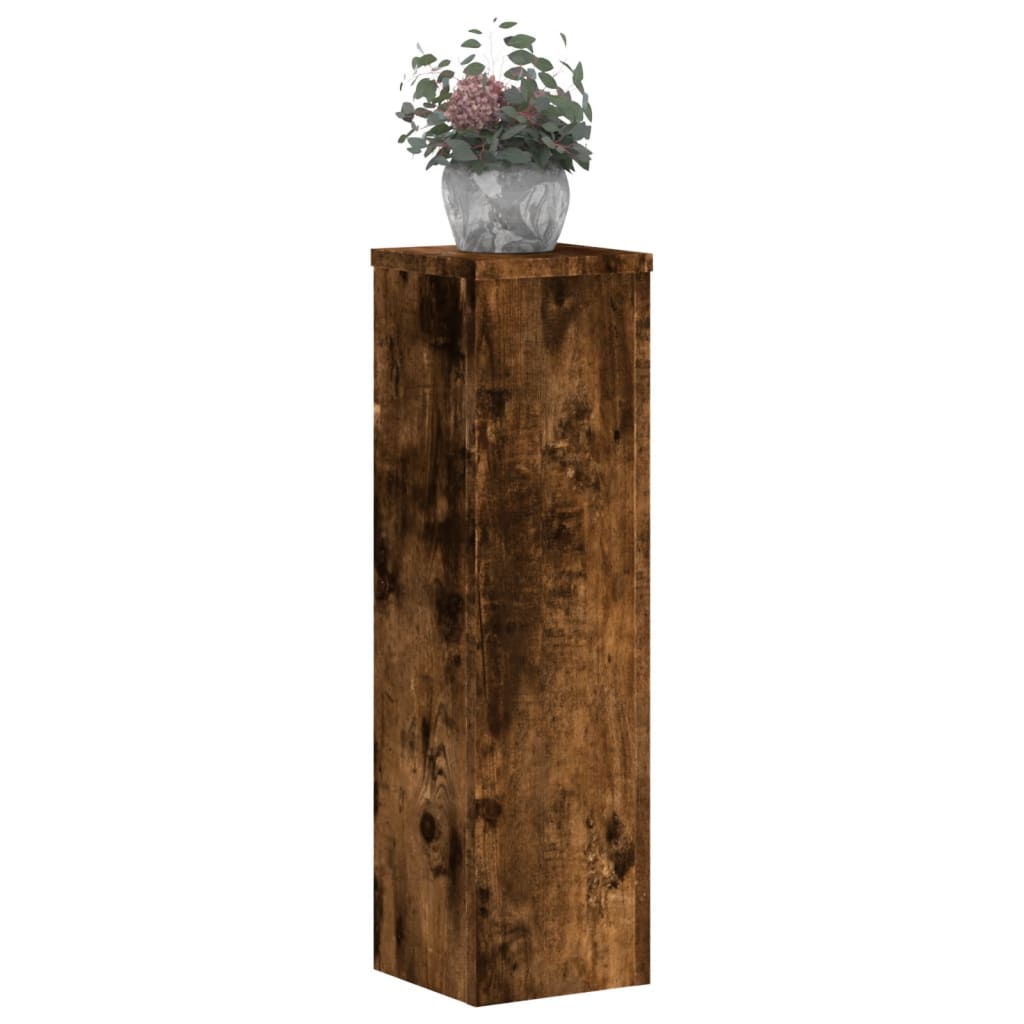 Support de plante, 2 pièces, chêne fumé, 17 × 17 × 60 cm - 8