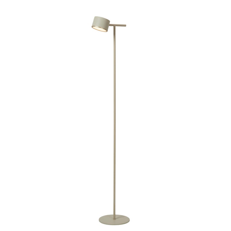 Lampa podłogowa stojąca Gian szara LED 8W 2700K 800lm wym: 130 x 20 x 26 cm metal Lucide
