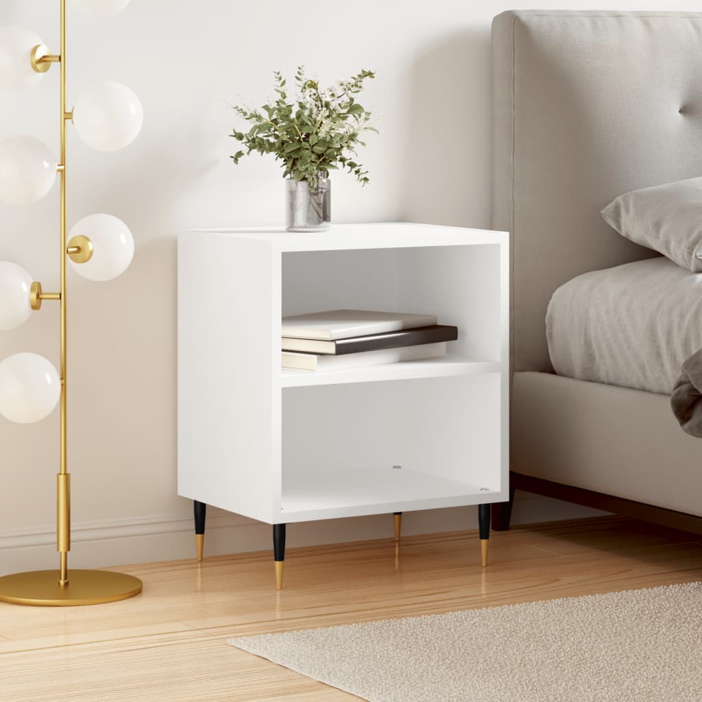 Table de chevet,Table d'appoint, Table de nuit pour Salon Chambre Blanc