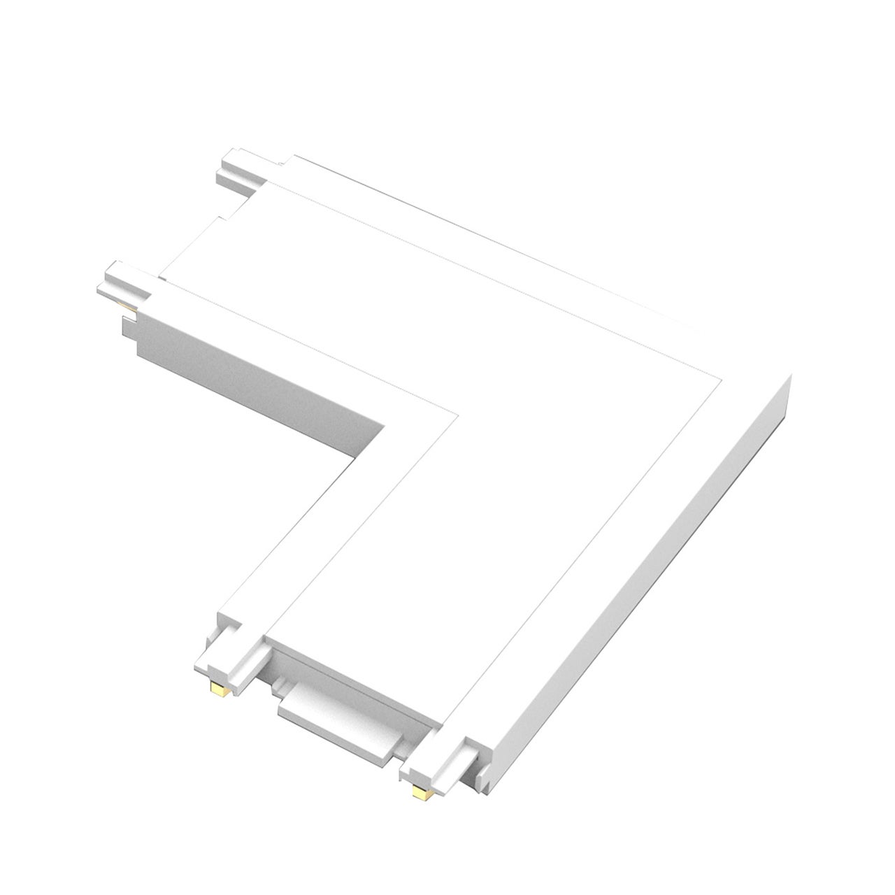 Łącznik Luxo 48V typ L IP20 do szynoprzewodu natynkowego biały mat tracklight MasterLED