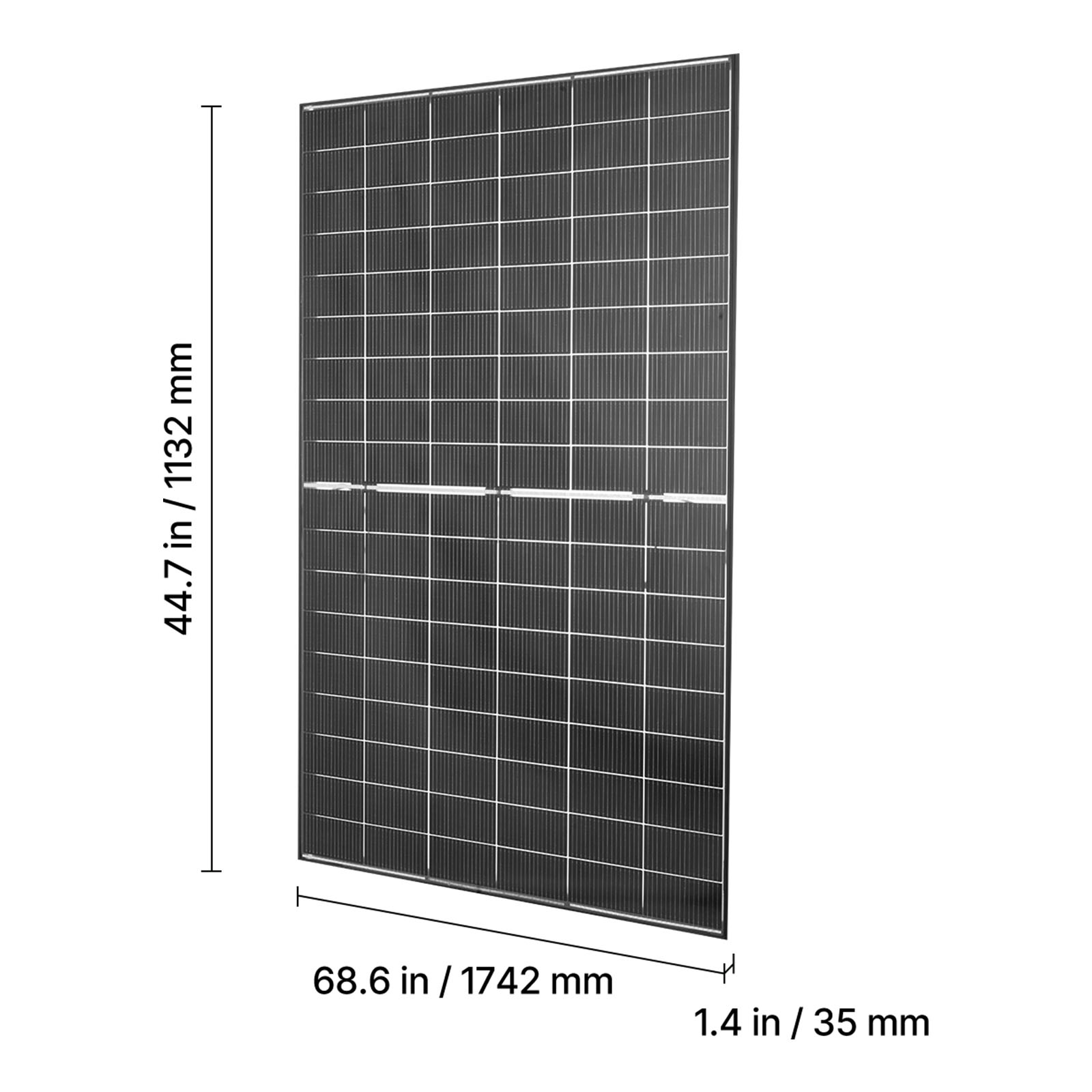 Panneau solaire SucceBuy monocristallin 400 W x 2, panneau photovoltaïque bifacial adapte aux toits plats, voitures, bateaux et camping-cars - 9